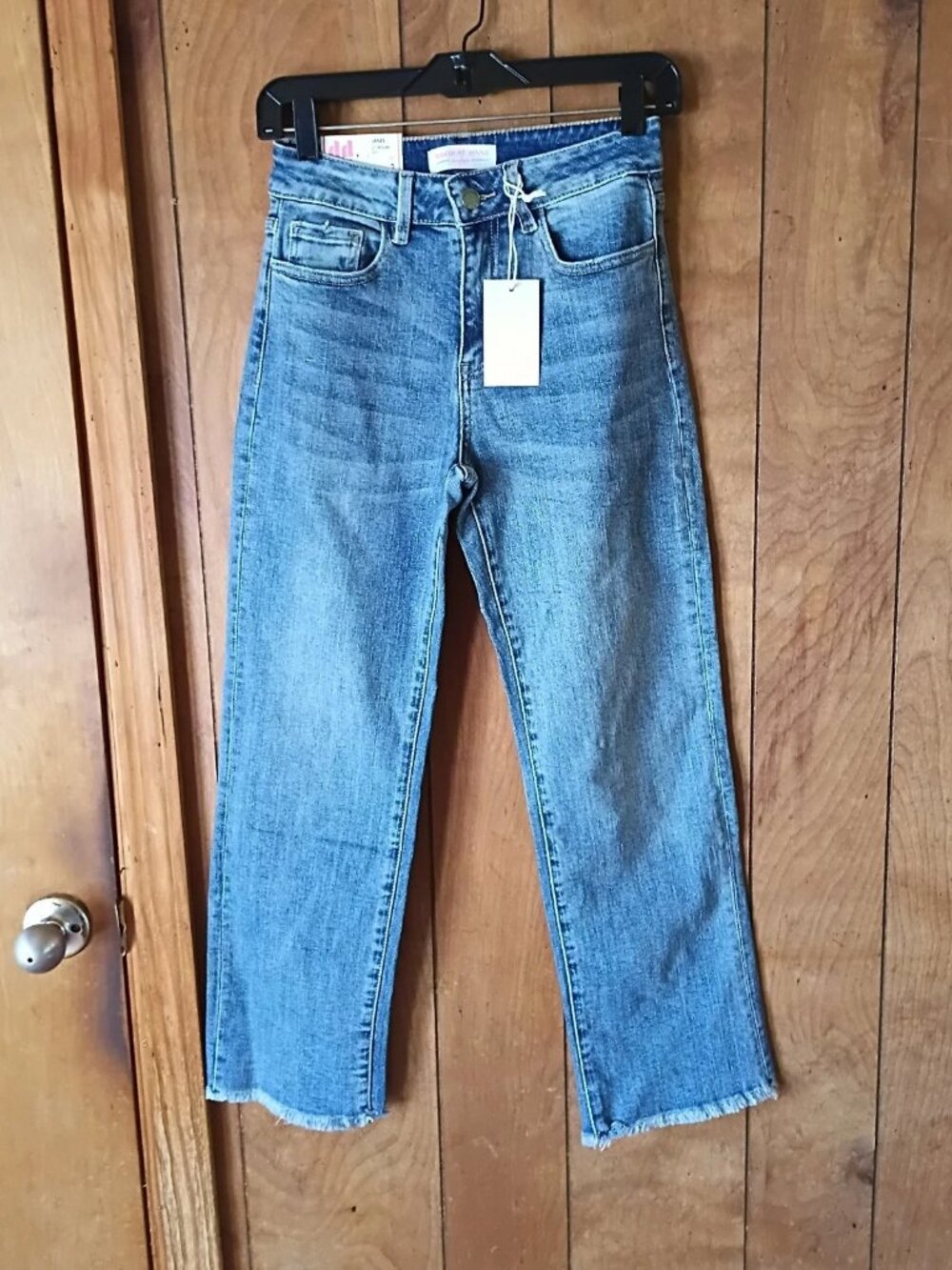 Discount Divas Janel Jeans Womens Size 1 NWT Cropped Straight Leg Blue